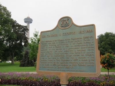 Sir Casimir S. Gzowski Marker - east-facing side image. Click for full size.