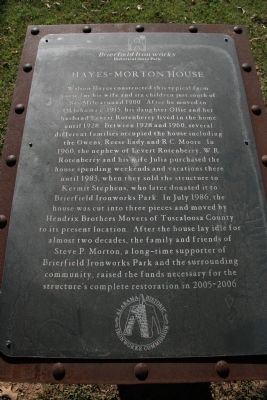 Hayes-Morton House Marker image. Click for full size.