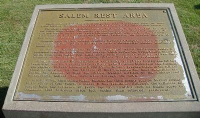 Salem Rest Area Marker image. Click for full size.