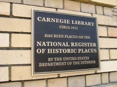 National Register of Historic Places Plaque. Click for full size. National Register of Historic Places Plaque image. Click for full size.