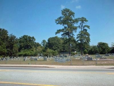 Pierce Memorial Methodist Church Cemetery, located across Jackson Road image. Click for full size.