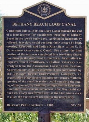 Bethany Beach Loop Canal Marker image. Click for full size.