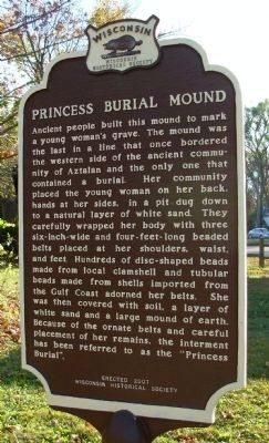 Princess Burial Mound Marker image. Click for full size.