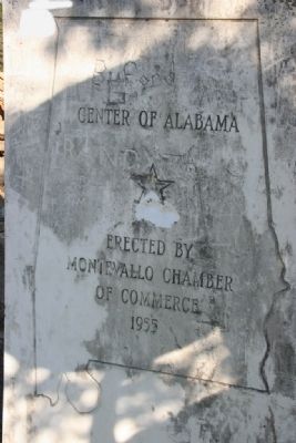 Center of Alabama Marker. Click for full size. Center of Alabama Marker image. Click for full size.