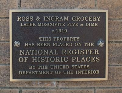 Ross & Ingram Grocery Marker image. Click for full size.