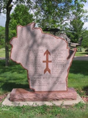 Wisconsin Winnebago Veterans Monument image. Click for full size.
