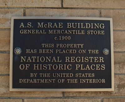 A.S.McRae Building Marker image. Click for full size.