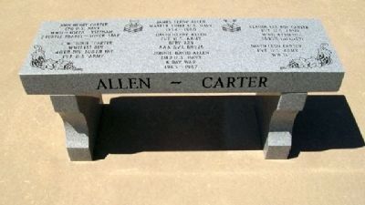 Veterans Memorial of Timeless Honor Bench. Click for full size. Veterans Memorial of Timeless Honor Bench image. Click for full size.