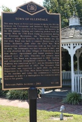 Town of Ellendale Marker image. Click for full size.