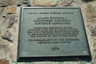Town Creek Indian Mound Marker image. Click for full size.