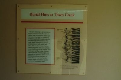 Burial Huts at Town Creek Marker image. Click for full size.