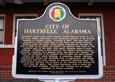 City of Hartselle, Alabama Marker image. Click for full size.