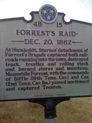 Forrest's Raid Marker. Click for full size. Forrest's Raid Marker image. Click for full size.