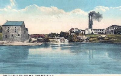 Vardry McBee's Old Mill (Left) and<br>Camperdown Mill No. 2 (Right) image. Click for full size.