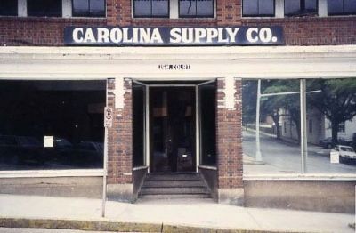 Carolina Supply Company -<br>North (Front) Entrance. Click for full size. Carolina Supply Company -<br>North (Front) Entrance image. Click for full size.