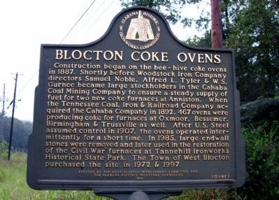 Blocton Coke Ovens Marker image. Click for full size.