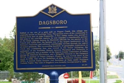 Dagsboro Marker image. Click for full size.