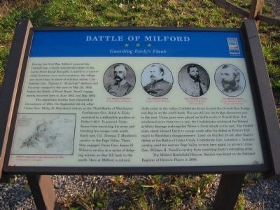 Battle of Milford Marker image. Click for full size.