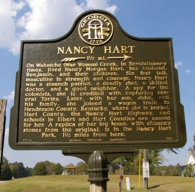 Nancy Hart Marker. Click for full size. Nancy Hart Marker image. Click for full size.