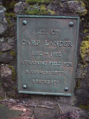 Site of Camp Lander Marker. Click for full size. Site of Camp Lander Marker image. Click for full size.