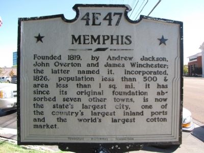 Memphis Marker. Click for full size. Memphis Marker image. Click for full size.