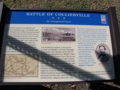 Battle of Collierville Marker image. Click for full size.