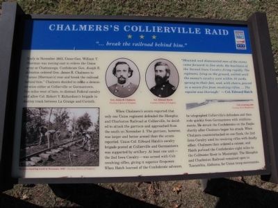 Chalmers's Collierville Raid Marker image. Click for full size.