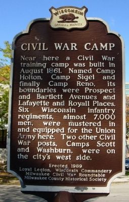 Civil War Camp Marker image. Click for full size.