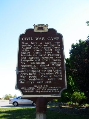 Civil War Camp Marker. Click for full size. Civil War Camp Marker image. Click for full size.
