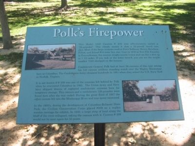 Polk's Firepower Marker image. Click for full size.