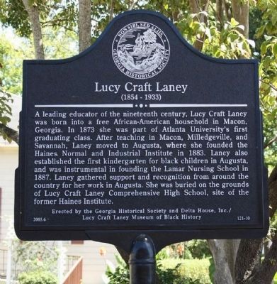 Lucy Craft Laney Marker image. Click for full size.