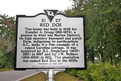 Red Doe Marker (front) image. Click for full size.