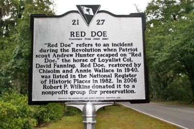 Red Doe Marker (reverse) image. Click for full size.