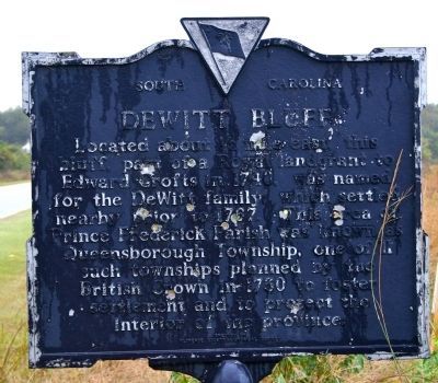 Dewitt Bluff Marker (front) image. Click for full size.