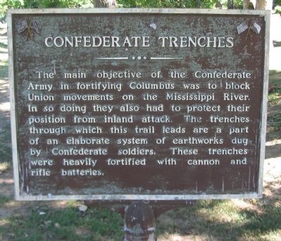 Confederate Trenches Marker image. Click for full size.