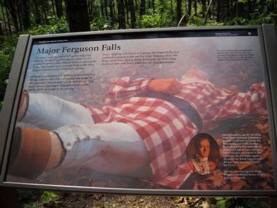 Major Ferguson Falls Marker. Click for full size. Major Ferguson Falls Marker image. Click for full size.