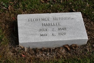 Florence H. Harllee Grave Site image. Click for full size.