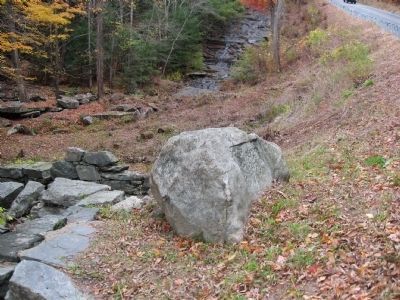 Missing Plaque Was Attached to This Boulder image. Click for full size.