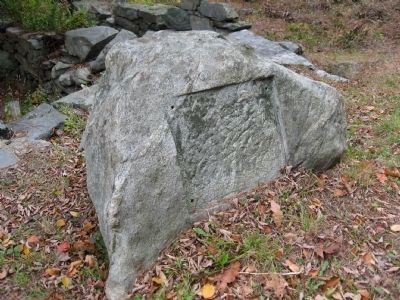 Missing Plaque Was Attached to This Boulder image. Click for full size.