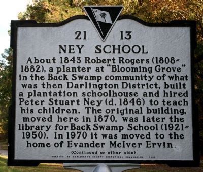 Ney School Marker image. Click for full size.