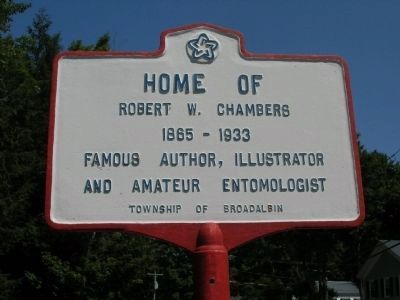 Home of Robert W. Chambers Marker. Click for full size. Home of Robert W. Chambers Marker image. Click for full size.