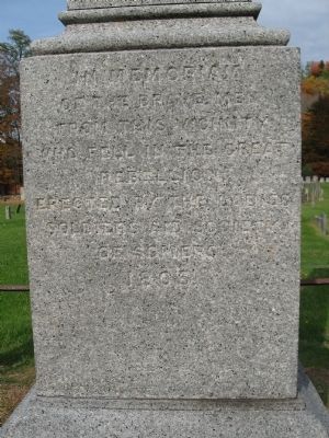 Somers Soldiers Memorial. Click for full size. Somers Soldiers Memorial image. Click for full size.