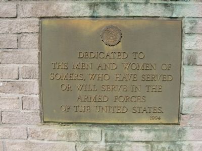Somers Veterans Monument image. Click for full size.