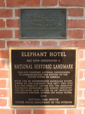 Elephant Hotel Markers image. Click for full size.