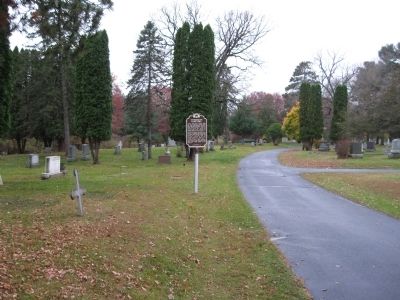 Evergreen Cemetery / Earliest Evergreen Burials Marker image. Click for full size.