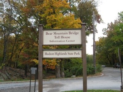 Bear Mountain Bridge Toll House Sign image. Click for full size.