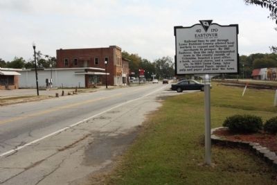 Eastover Marker, seen looking east along Main Street image. Click for full size.