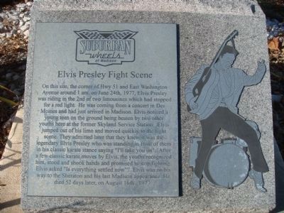 Original Elvis Presley Fight Scene Marker image. Click for full size.