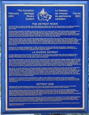 The Detroit River Marker image. Click for full size.