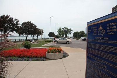 The Detroit River Marker image. Click for full size.